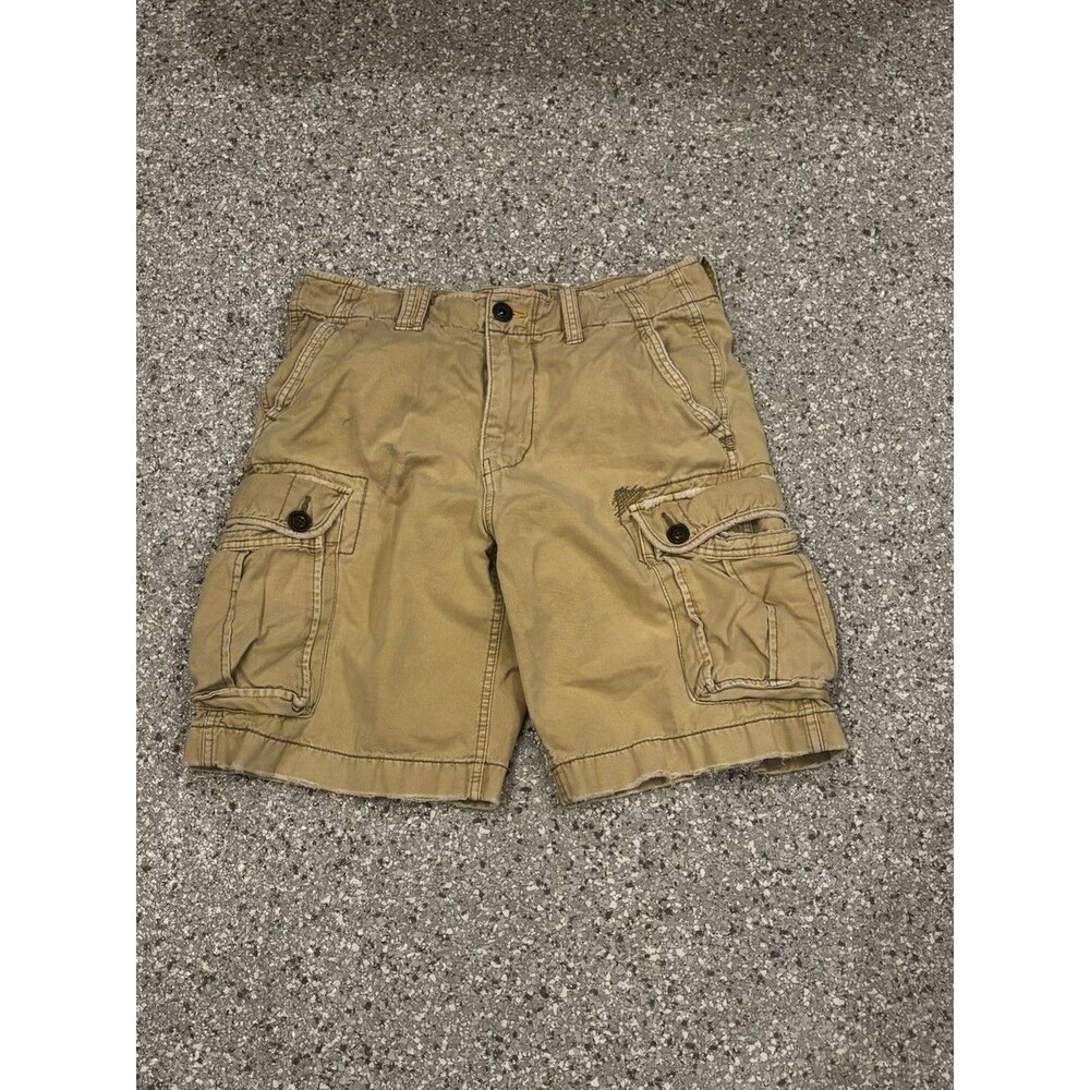 American Eagle Mens Khaki Cargo Shorts VIntage Y2K size 31W